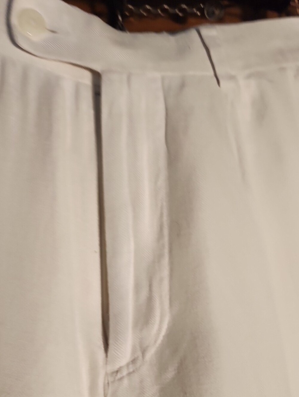 Cubavera White Linen Blend Chinos - Picture 4 of 11